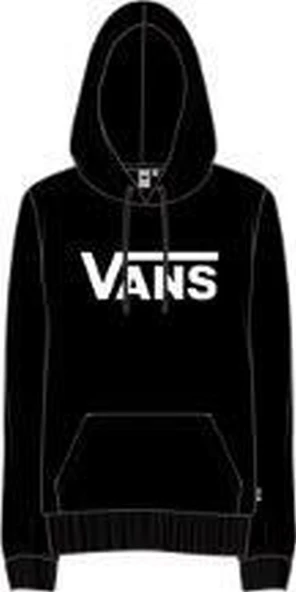 Vans WM DROP V LOGO HOODIE-B Kadın Sweat Shirt VN0A5HNPBLK1 ürün görseli 1