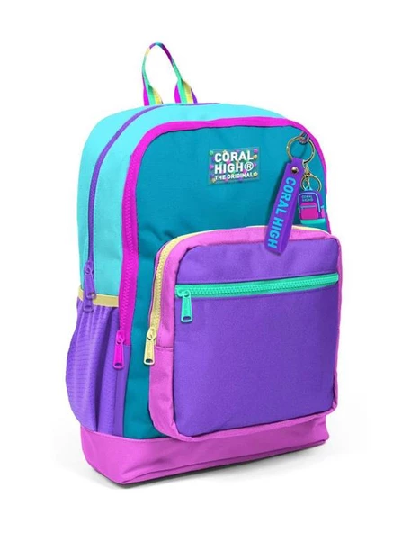 Coral High Kids Pembe Pastel Renkli Okul Sırt Çantası 23759 ürün görseli 1