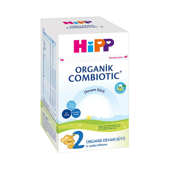 HİPP 2 ORGANİK COMBİOTIC DEVAM SÜTÜ 600GR ürün görseli 1