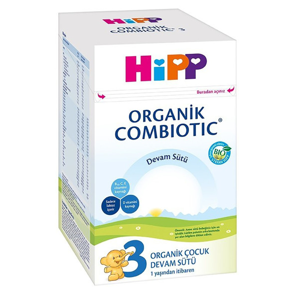 HİPP 3 ORGANİK COMBİOTIC ÇOCUK DEVAM SÜTÜ 600GR ürün görseli 1
