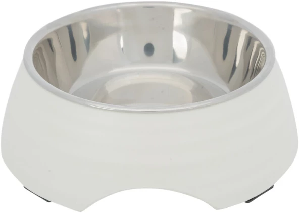 Trixie Köpek Mama ve Su Kabı, Melamin/Paslanmaz Çelik, 0.4lt/ø17cm, Beyaz ürün görseli 1