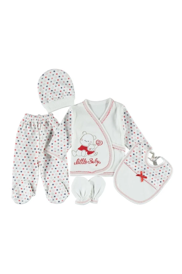 Bambino 5 li zıbın seti hastane çıkışı pamuklu ürün görseli 1
