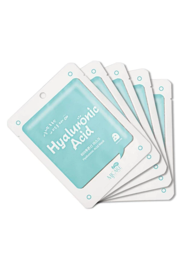 Mjcare On Hyaluronic Acid Mask Hyalüronik Asit Özlü Yüz Maskesi 5'li ürün görseli 1