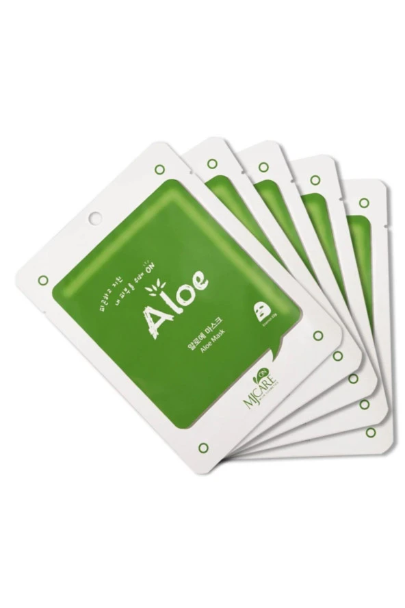 Mjcare Aloe Vera Özlü Yüz Maskesi 5'li 88092208001605 ürün görseli 1