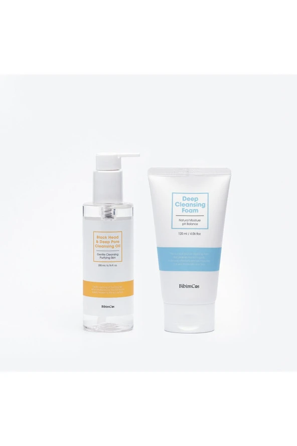 Bibimcos Double Cleansing Metot Set | Çift Aşamalı Temizlik Seti ürün görseli 1