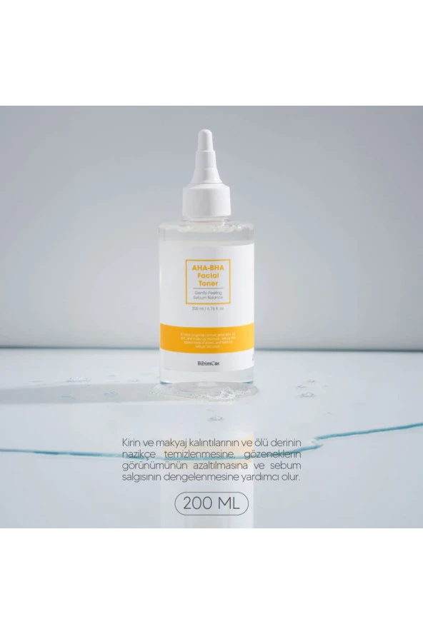 Bibimcos AHA-BHA Facial Toner 200ml New Version - Resim 3