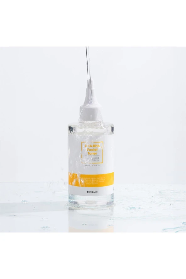 Bibimcos AHA-BHA Facial Toner 200ml New Version - Resim 5