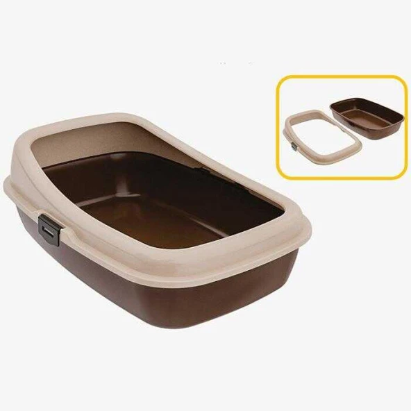 Plastart Elekli Açık Kedi Tuvaleti ( ELEKSİZ ) 42X61,5X23 Cm ürün görseli 1