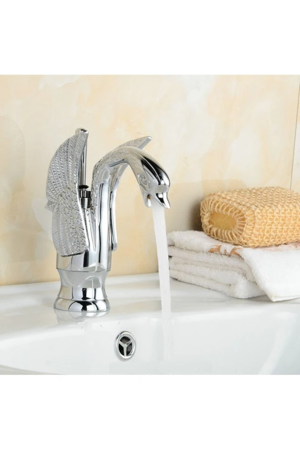 Banyo Lavabo Bataryası Kuğu Krom Yeni Model 5 Yıl Garantili ürün görseli 1