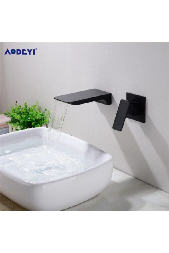 Banyo Lavabo Bataryası Ankastre Siyah Set Yeni Sıva Altı Dahil 7 Yıl Garantili ürün görseli 1