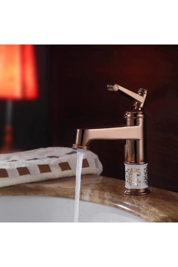BANYO LAVABO BATARYASI ROSE SERAMİK ÖZEL SERİ YENİ MODEL 5 YIL GARANTİLİ İTHAL ürün görseli 1