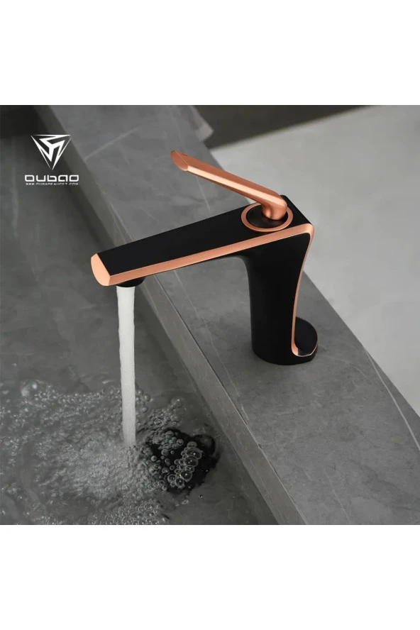 BANYO LAVABO BATARYASI SİYAH/BAKIR ROSE ÖZEL SERİ YENİ MODEL 5 YIL GARANTİLİ İTHAL ürün görseli 1