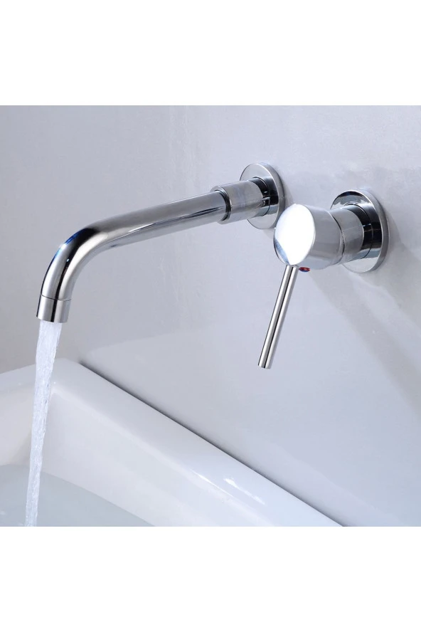 Banyo Lavabo Bataryası Ankastre Krom Set Ithal 5 Yıl Garantili Sıva Altı Dahil ürün görseli 1