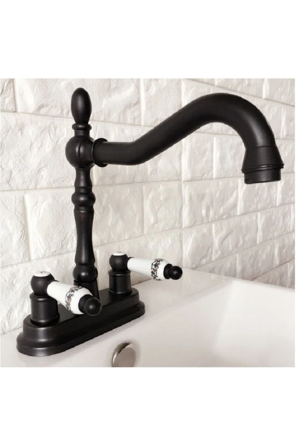 Banyo Lavabo Bataryası Ankastre Mat Siyah Renk Yeni Model 5 Yıl Garantili ürün görseli 1