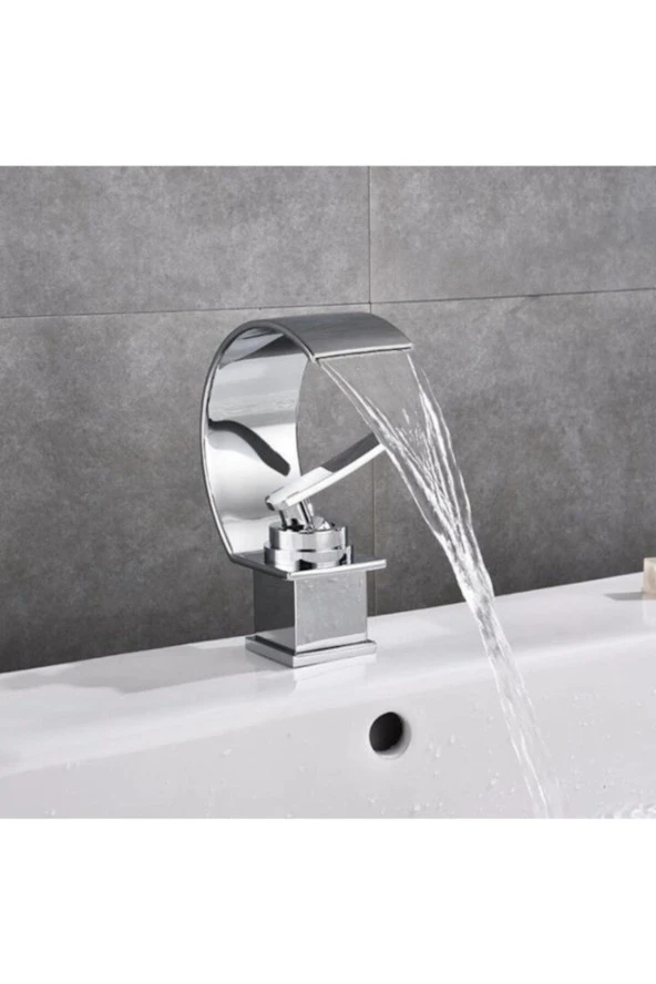 Banyo Lavabo Bataryası Krom Şelale Yeni Model 5 Yıl Garantili ürün görseli 1