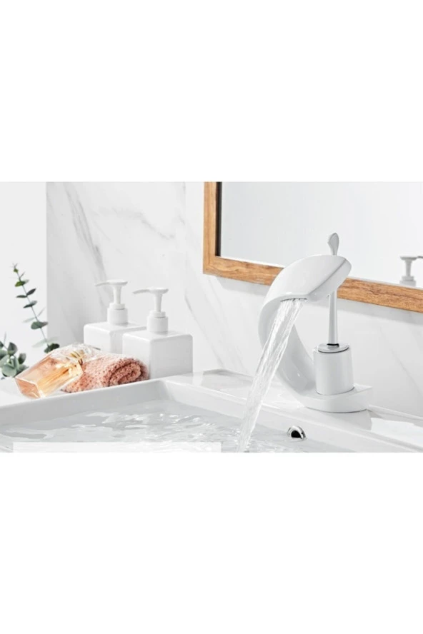 Banyo Lavabo Bataryası Beyaz Tarz Yeni Şelale 5 Yıl Garantili ürün görseli 1