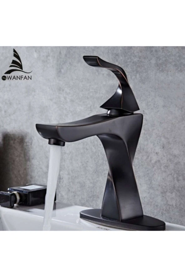 Banyo Lavabo Bataryası Mat Siyah Yeni Model 5 Yıl Garantili Alt Tabla Dahil ürün görseli 1