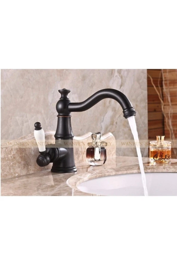 Banyo Lavabo Bataryası Antik Siyah Yeni Model 5 Yıl Garantili ürün görseli 1