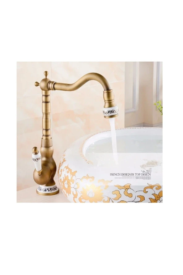 Banyo Çanak Lavabo Bataryası Antik Seramik Model 5 Yıl Garantili Ithal ürün görseli 1