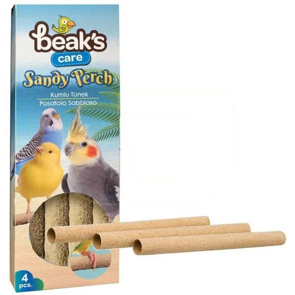 Beaks Kuşlar İçin Kumlu Tünek 4lü Paket ürün görseli 1