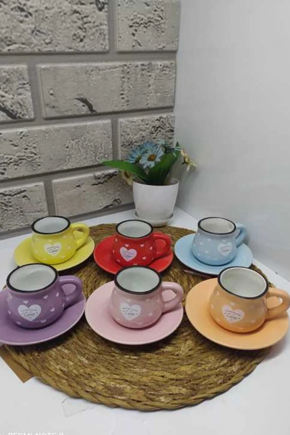Lüks Kahve Fincanı 6'lı PAK-2209 ürün görseli 1