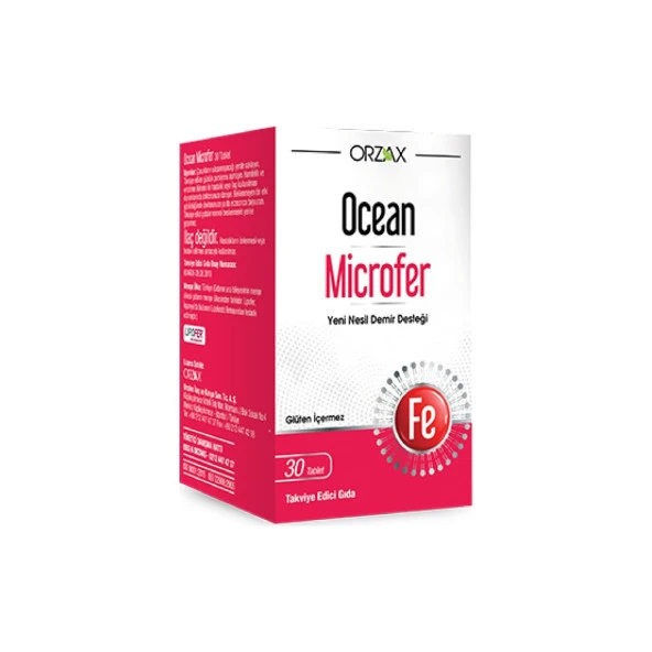Ocean Microfer Demir Minerali 30 Tablet ürün görseli 1