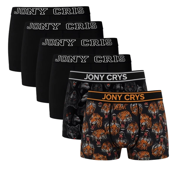 Jony Cris Likralı 6'lı Kutu Premium Erkek Boxer ürün görseli 1