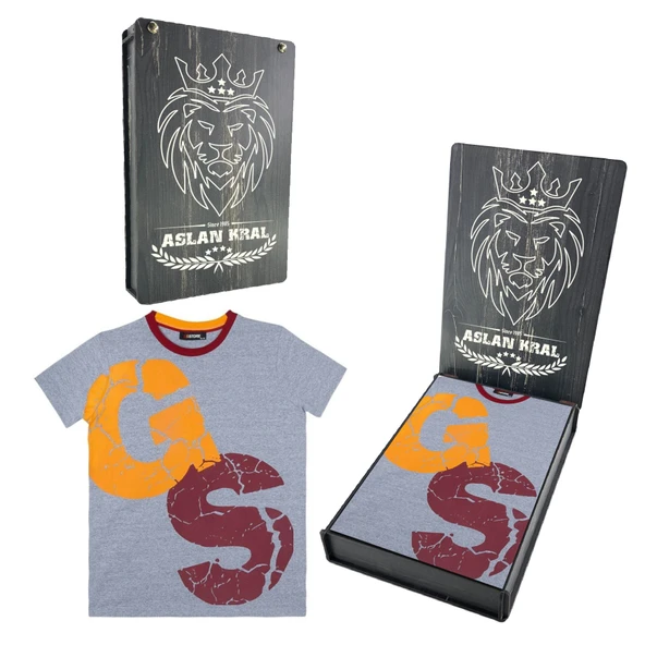 Galatasaray Orijinal Çocuk T-shirt Ahşap Kutulu ürün görseli 1