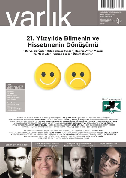 Varlık Dergisi 1402.Sayı Temmuz 2024 ürün görseli 1