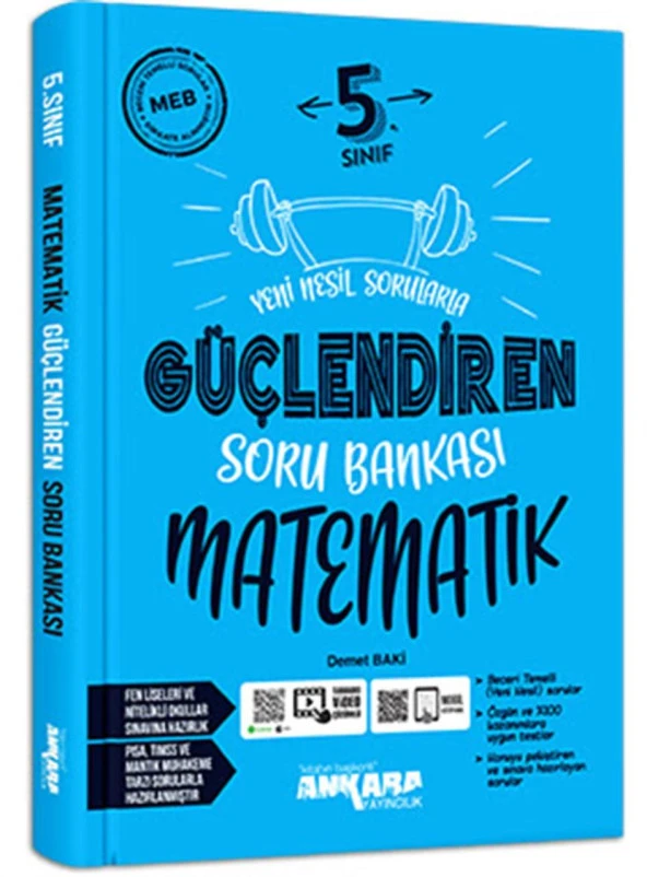 Ankara Yayıncılık 5.Sınıf Matematik Güçlendiren Soru Bankası ürün görseli 1