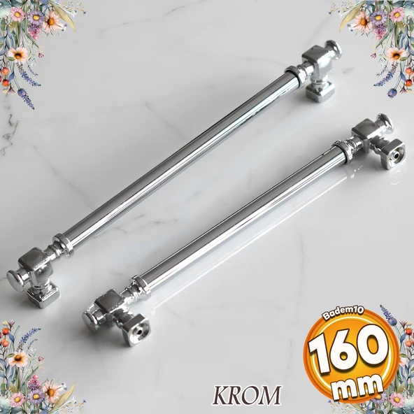 Talas Krom Düz Metal Kulp Kulpu 160 mm Mobilya Çekmece Mutfak Dolabı Dolap Kulpları Kulbu ürün görseli 1