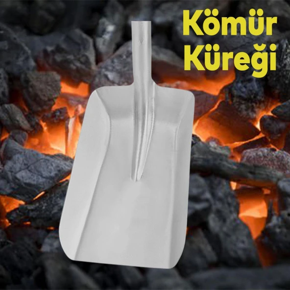 Kömür Soba Küreği Sapsız Metal 34 cm Çok amaçlı kürek ürün görseli 1