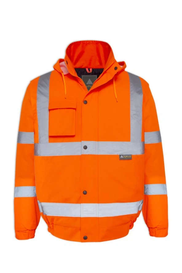 OLYMPUS ESSENTIAL HI-VIS BOMBER LINED JACKET ürün görseli 1