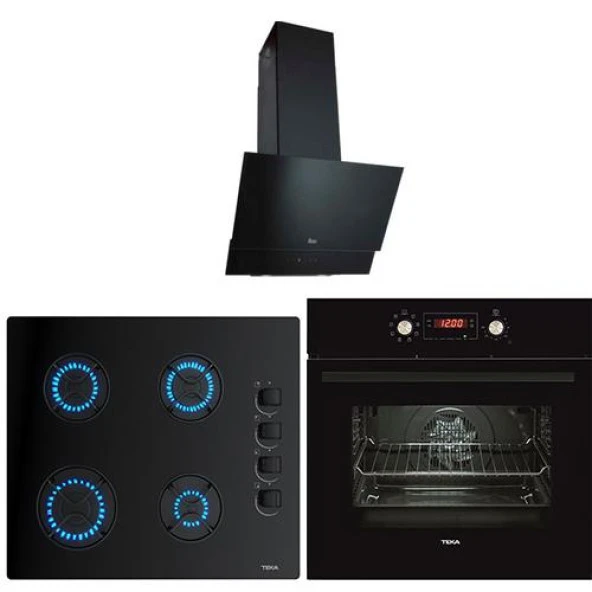 Teka Siyah Set (Atv 60 bk+Gbe 64002 bk+Hak 629 autoperfekt bk) ürün görseli 1