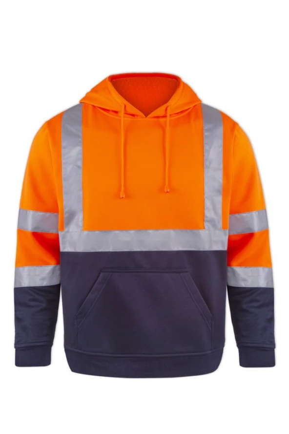 OLYMPUS CONTRAST SAFETY HOODED SWEATSHIRT ürün görseli 1