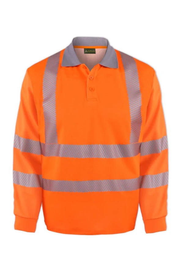 OLYMPUS SAFETY COMFORT SLEEVED POLO SHIRT ürün görseli 1