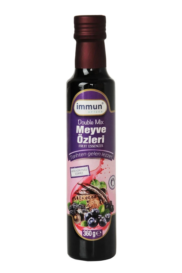 Double Mix Meyve Özleri 360 gr (Karadut-Yaban Mersini-Andız-Keçiboynuzu) ürün görseli 1