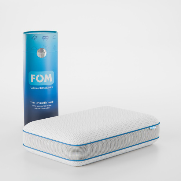 FOM Tombik Full Ortopedik Masaj Etkili Konforlu Visco Yastık, Ortopedik, 60 X 40 X 13 ürün görseli 1