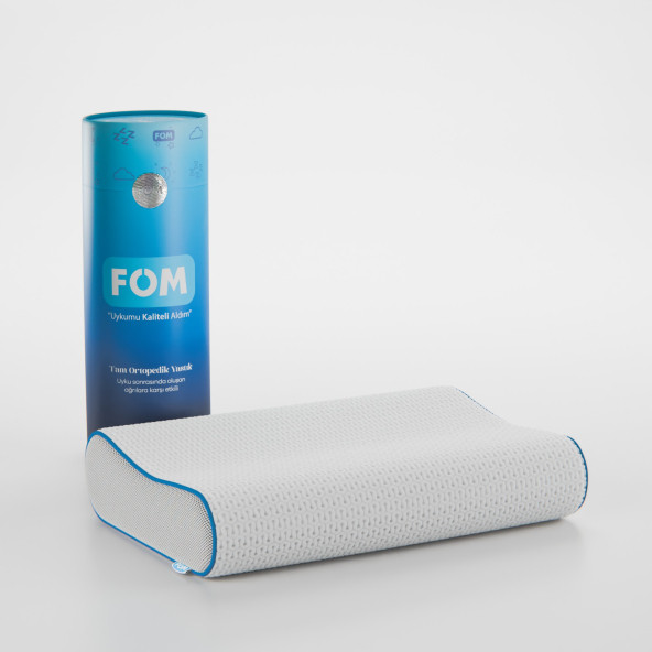 FOM Flex Tam Ortopedik Visco Konforlu Uyku Yastık, Ortopedik, 60 X 40 X 14/11 ürün görseli 1