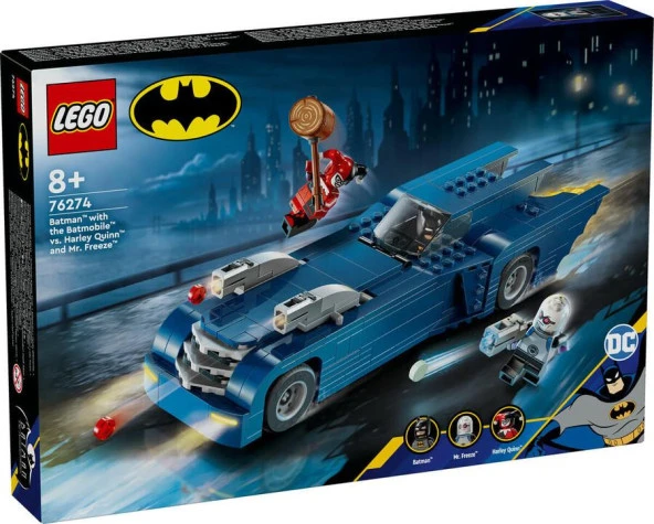 LEGO Super Heroes 76274 Batman with the Batmobile vs. Harley Quinn and Mr. Freeze ürün görseli 1