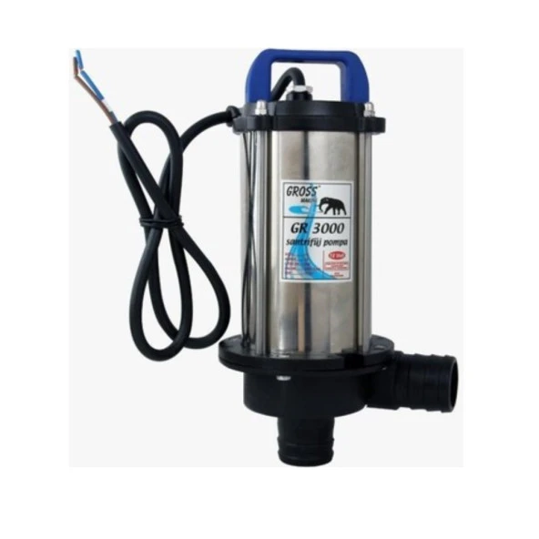 Gross Krom Santrifüj Mazot ve Sıvı Aktarım Pompası 12 Volt-GR3000 ürün görseli 1