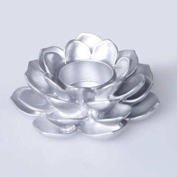 SELİM DEKOR GARDEN TEALİGHT MUMLUK GÜMÜŞ ürün görseli 1