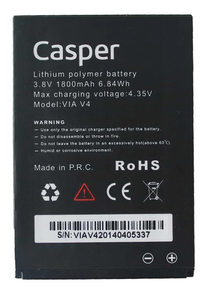 Casper Via V4 Batarya Pil Sıfır Orijinal ürün görseli 1