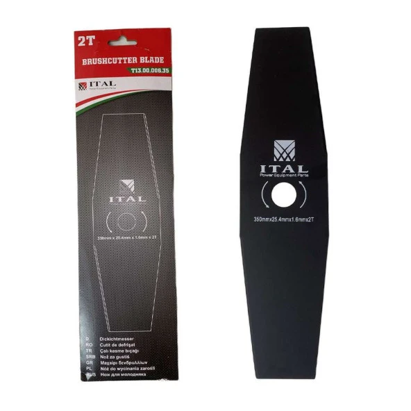 İtal Çalı Kesme Bıçağı 350mm x 25.4mm x 1.6mm x 2T ürün görseli 1