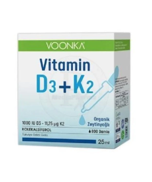 Voonka Vitamin D3 K2 Damla Takviye Edici Gıda 25 ml ürün görseli 1