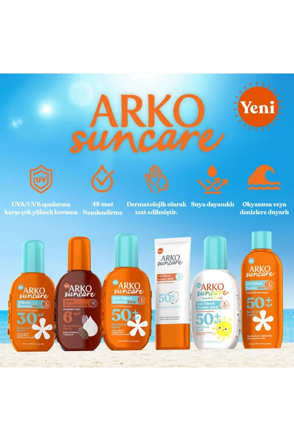 ARKO SUN CARE YÜZ KREMİ SPF50+50ML - Resim 3