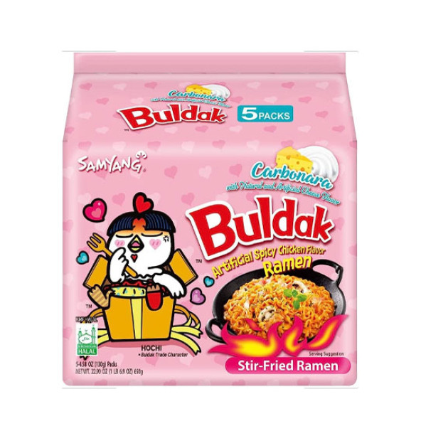 SAMYANG Buldak Carbo Ramen Noodle 130 gr X5 ADET ürün görseli 1