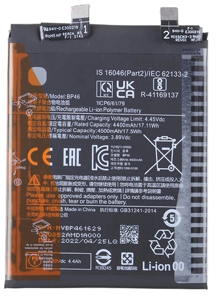 Xiaomi Mi 12X - BP46 - Batarya Pil Sıfır Orijinal ürün görseli 1