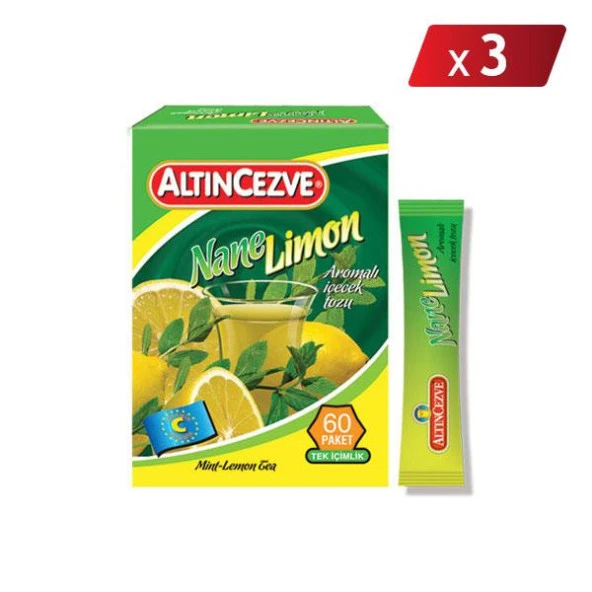Altıncezve Nane Limon Aromalı Tek İçimlik İçecek Tozu 40 x 1.5 Gr - 3LÜ PAKET ürün görseli 1