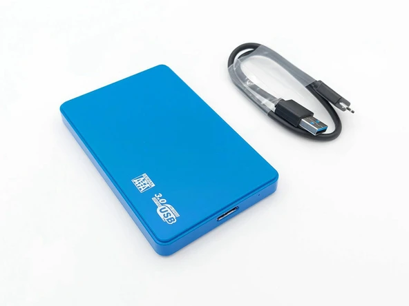 1Tb Usb 3.0'' Sıfır Kutulu Taşınabilir Harici Disk Mavi ürün görseli 1